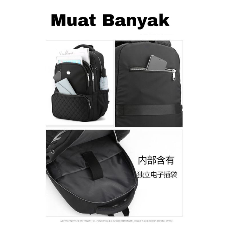 ORIGINAL Tas Ransel Chibao Laptop JUMBO 15 Inch Import Korea Elegan Design