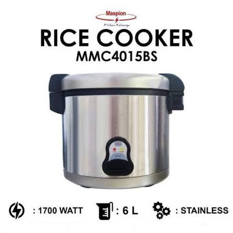 BEST SELLER !! Magic Com Maspion 4015 / Rice Com Maspion MMC 4015 6 Liter