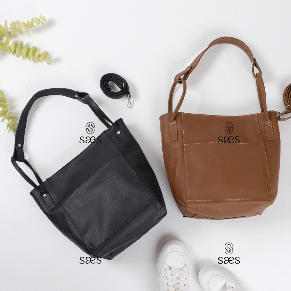 SAES - Anggrek Tas Wanita HandBag Totebag Hobo Bag Kulit Wanita