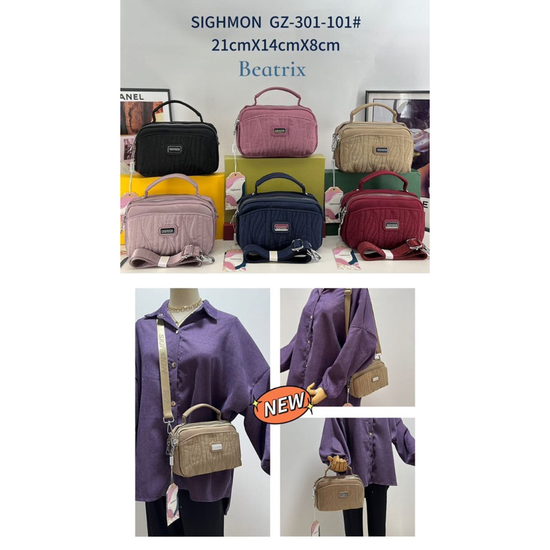 Tas selempang 301 Sighmon Bahan kanvas