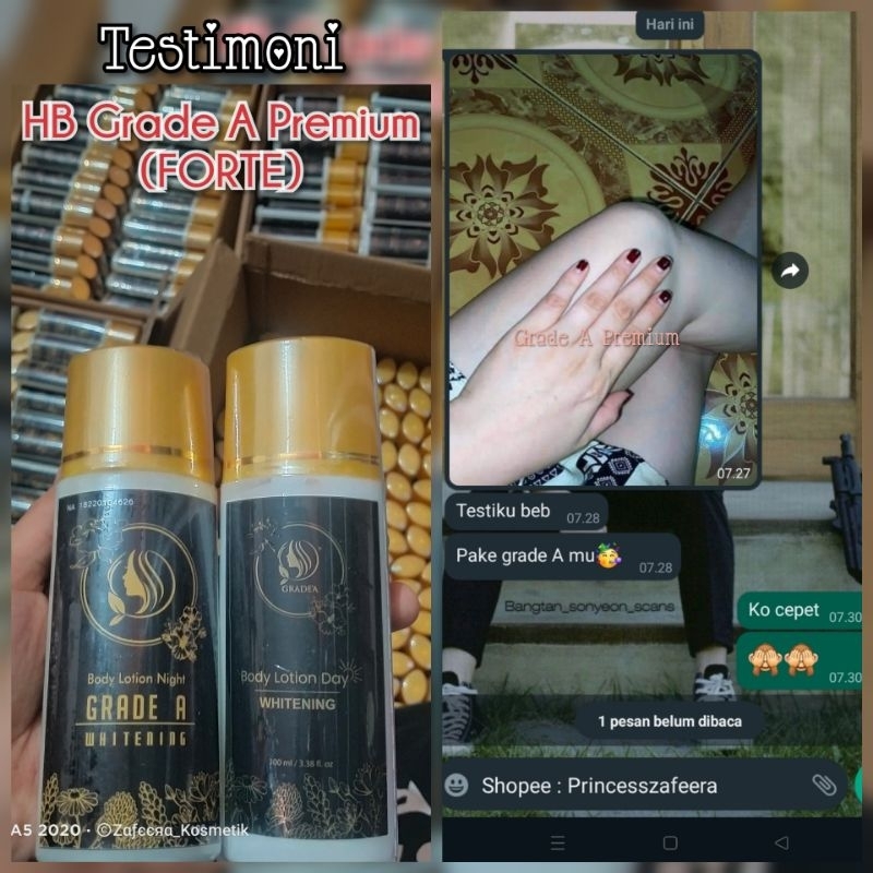 [FORTE] HB grade A premium anti streachmark dosis FORTE ORI kode PREMIUM | lotion pemutih Whitening booster | elsa KODE PREM | PREMIUM WHITENING BADAN