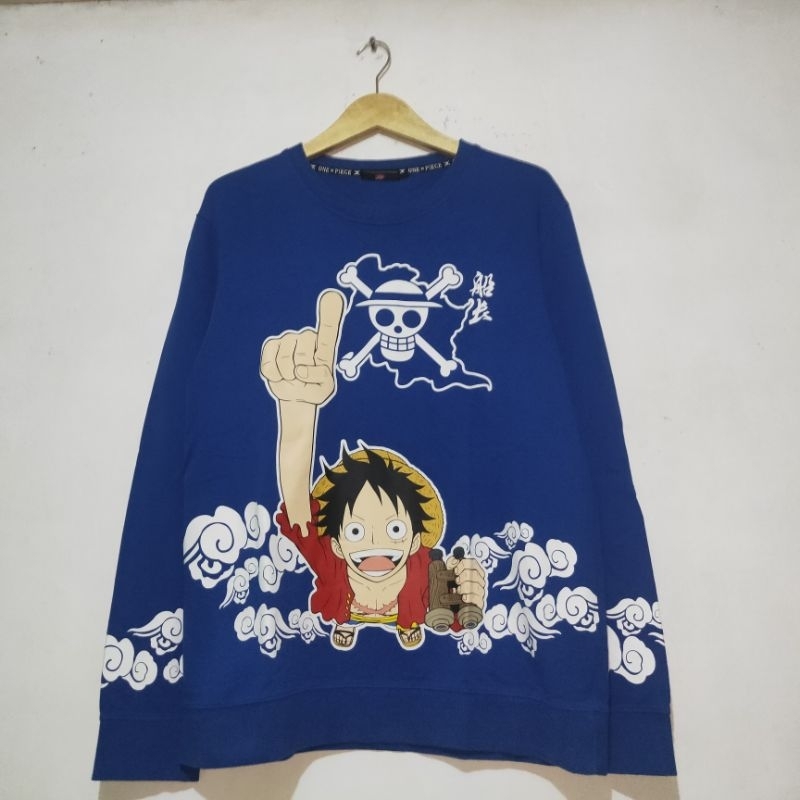 Crewneck Anime One piece Luffy Second Original japan