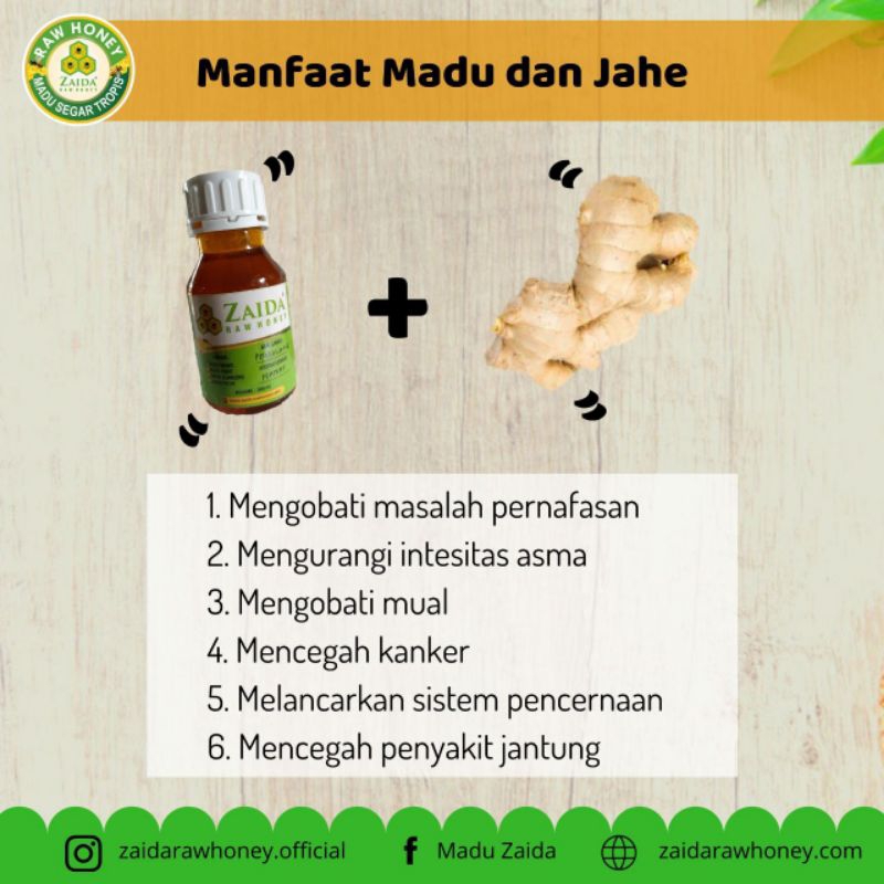 Raw Honey Zaida - madu murni mentah -500 ml