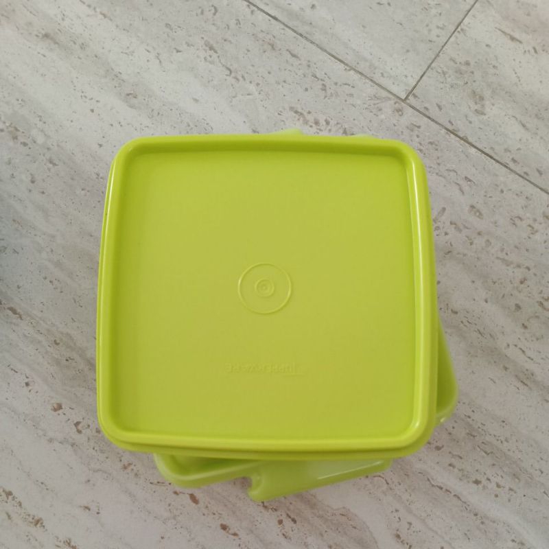 tempat makan / snack / bekal sekolah kotak tupperware new baru