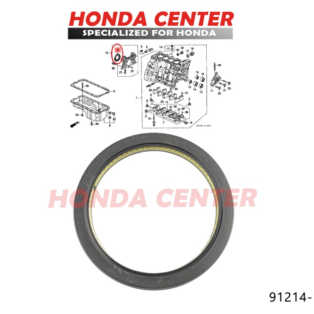 Oil seal sil crankshaft krek kruk as belakang honda civic wonder sport nouva nova lx grand genio estilo ferio vti vtis 1984 1985 1986 1987 1988 1989 1990 1991 1992 1993 1994 1995 1996 1997 1998 1999 2000 2001 2002 2003 2004 2005