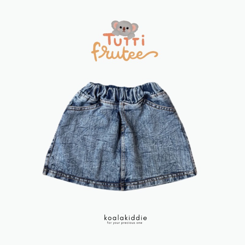 Kiddie - Washed Denim Skirt / Rok Jeans Anak Perempuan