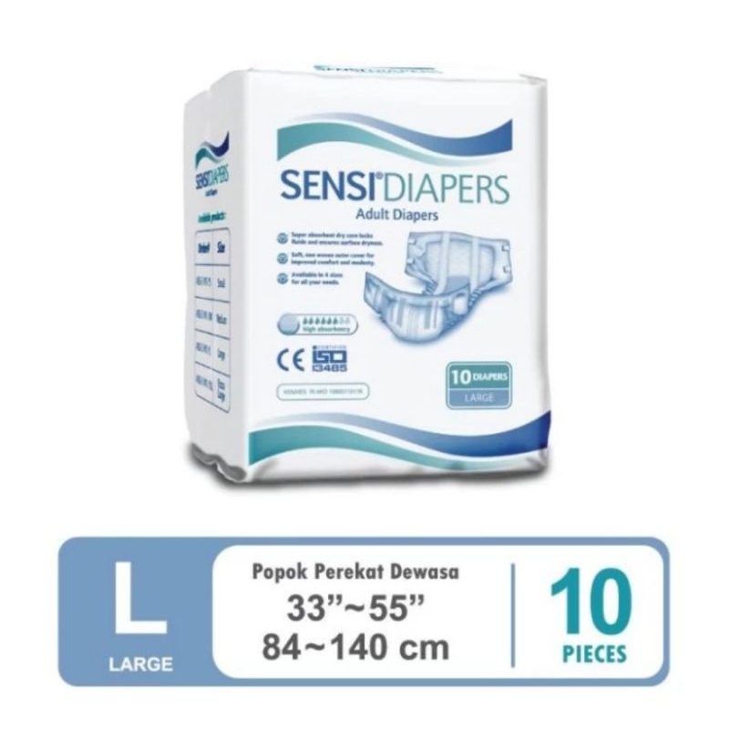 Sensi Adult Diapers / Popok Dewasa S12 | M10 | L10 | XL8