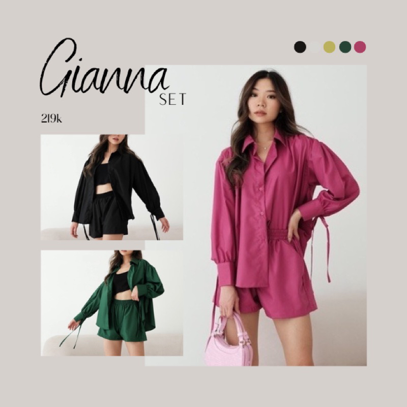 GIANNA SET / SETELAN WANITA / BAJU SET WANITA / SETELAN CELANA WANITA