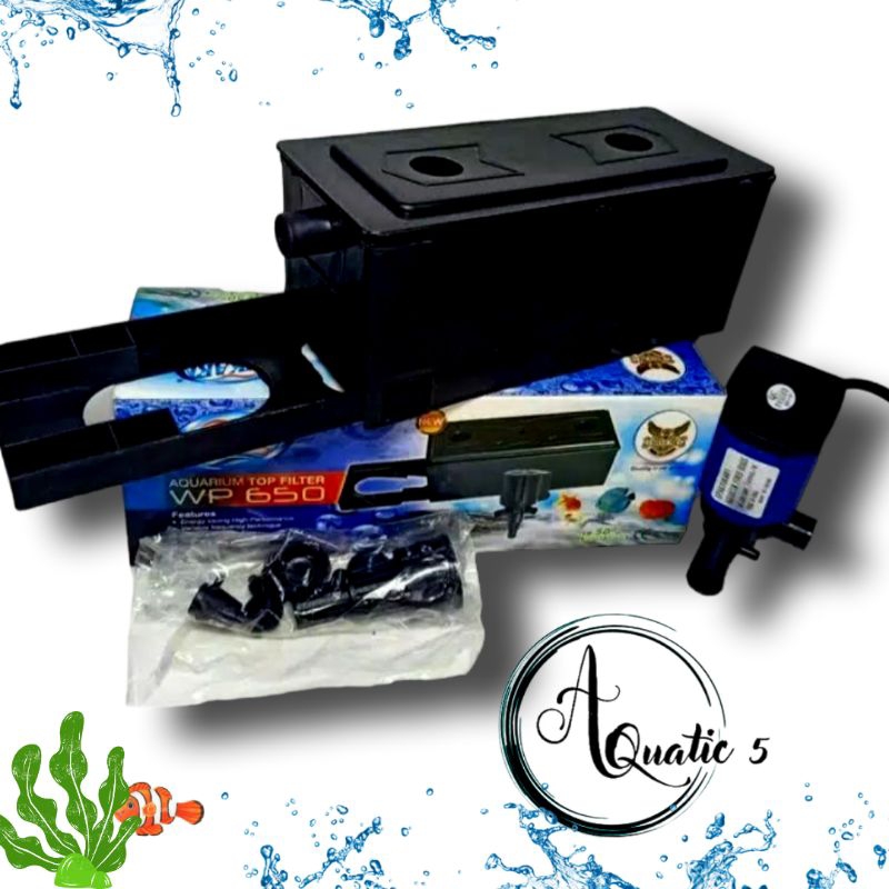 Promo Murah Pompa Box Filter Lengkap Aquarium YUKARI WP 650