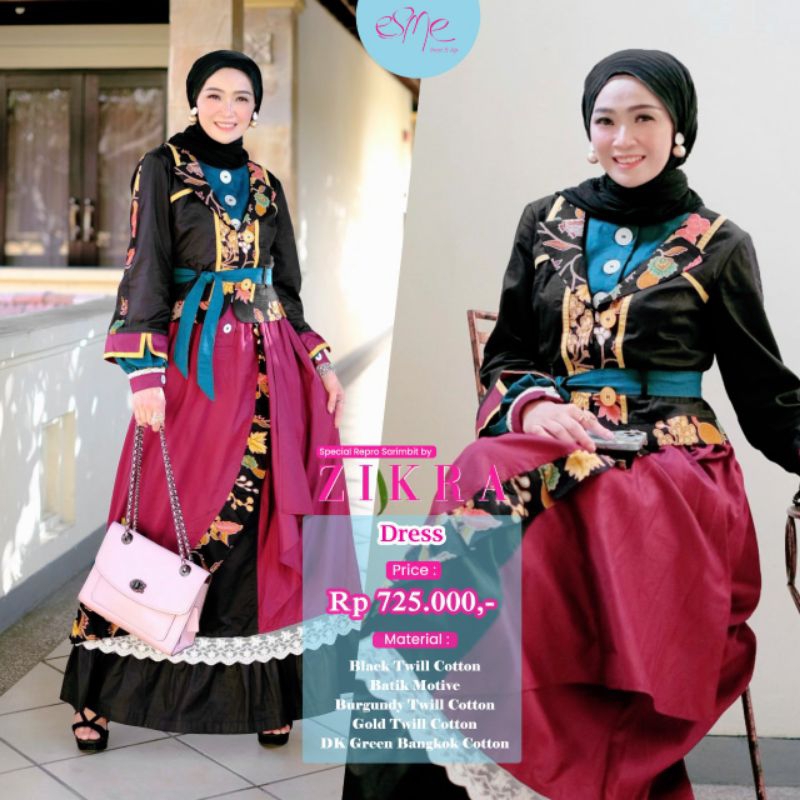 (COD) Gamis Mom Repro Zikra by Esme