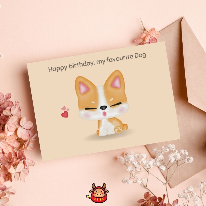 Kartu Ucapan Greeting Card Birthday Card Chinese Zodiac Sign tema Chinese 12 shio kartu Ucapan Ulang tahun