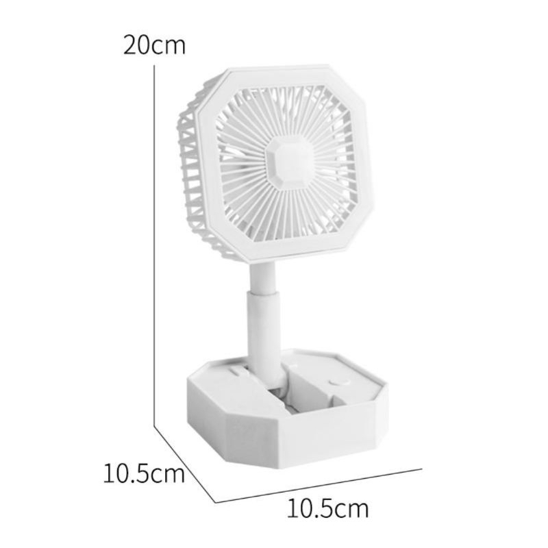 Kipas Angin Lipat Macaron LED Mini Portable Multifungsi Folding Mini Fan Rechargeable