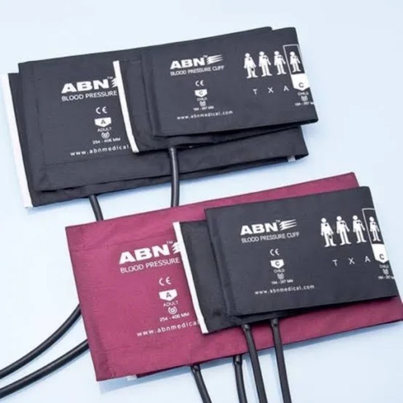 ABN MANSET TENSI 2 SELANG - DEWASA / NYLON CUFF / SPAREPART TENSIMETER #AMG