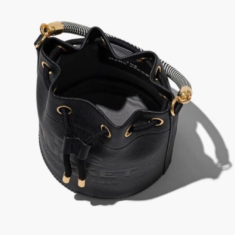 Marc The J Bucket Leather Bag - Black