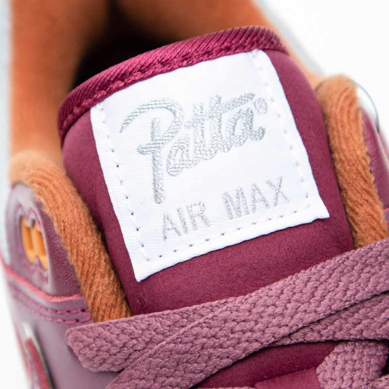 Air Max 1 Patta Waves Rush Maroon