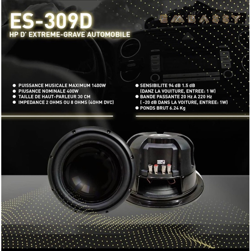 embassy subwoofer 309d 12inc