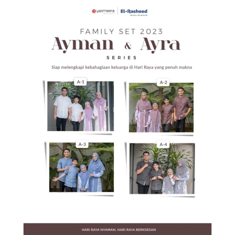 sarimbit Ayman ayra familyset dress kids Yasmeera 2023