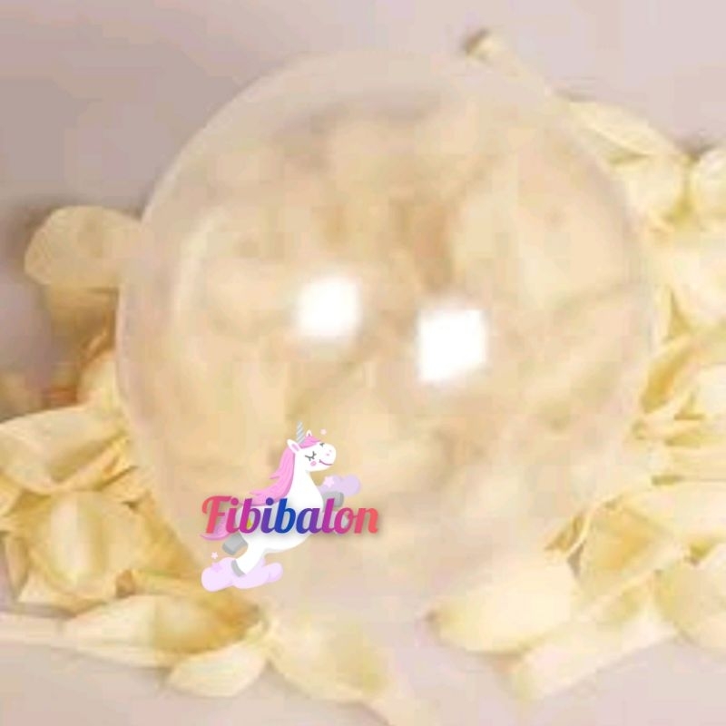 Balon latex transparan 12 inch/balon bening/balon ulang tahun