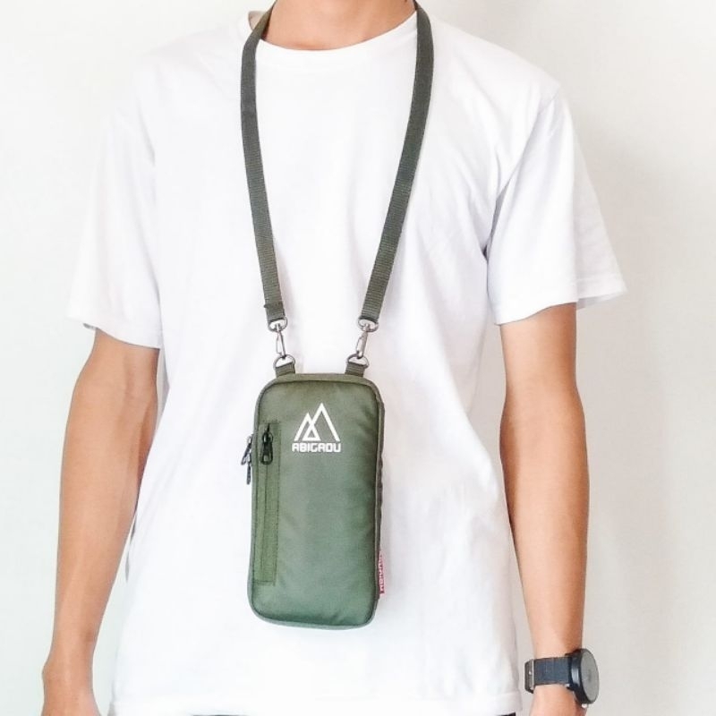 Tas handphone waterproof/tas selempang anti air/tas hp gantungan leher/tas multifungsi/wadah hp/wada
