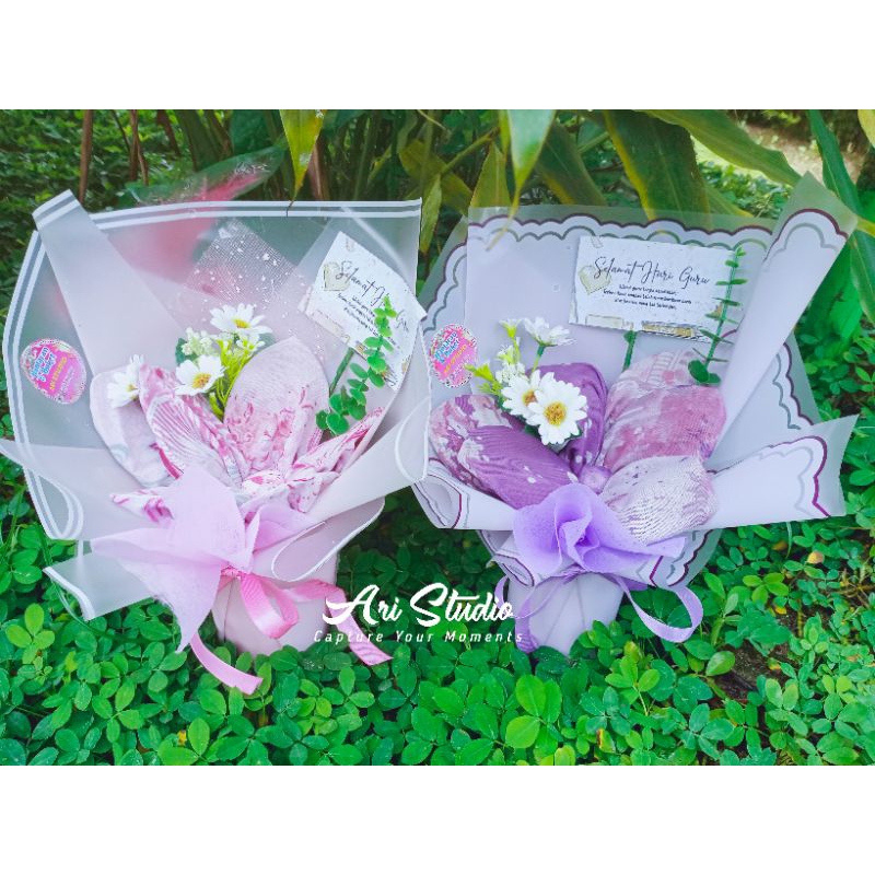 Buket Hijab Motif Buket Hijab Cantik Hijab motif segiempat