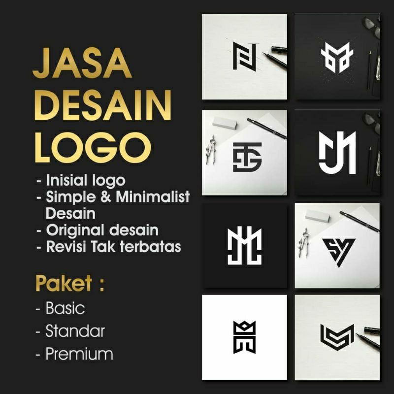JASA DESAIN LOGO PREMIUM, PROFESIONAL DAN  ORIGINAL / LOGO PERUSAHAAN / LOGO MAKANAN / LOGO OLSHOP /