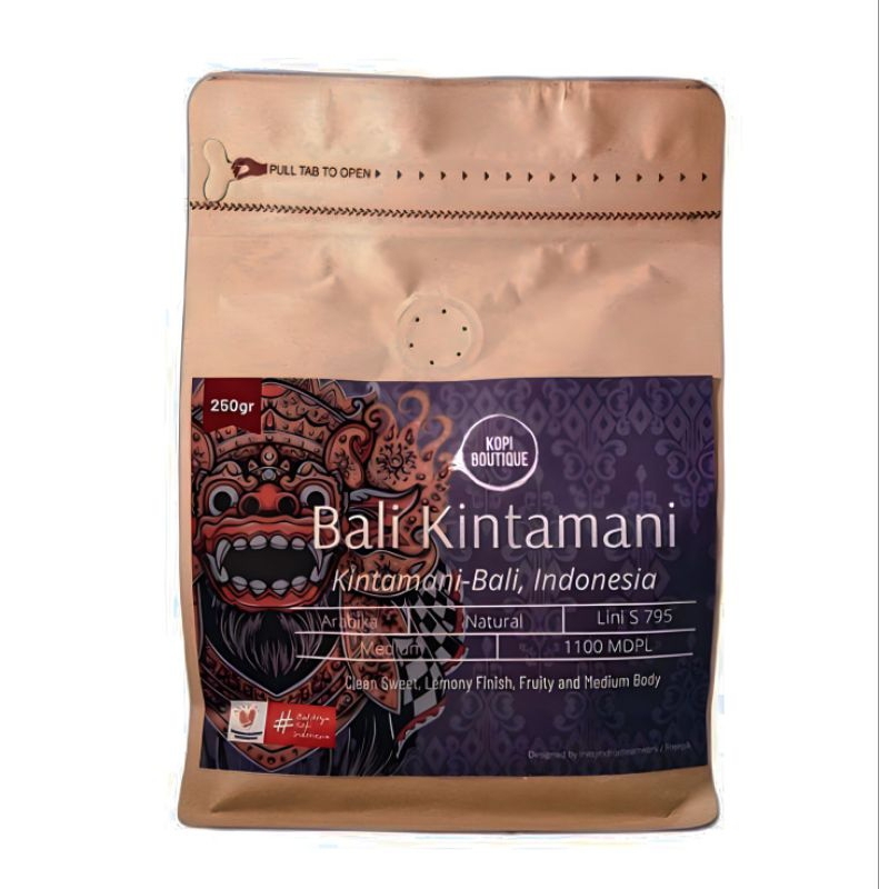 

Kopi Arabica Bali Kintamani Natural 250gr