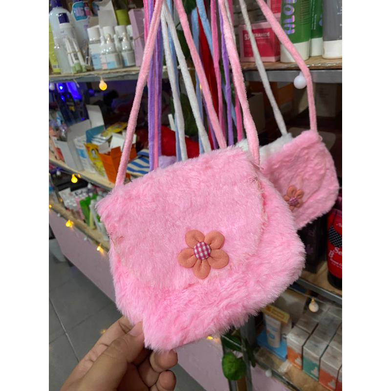 BISA COD - TAS ANAK-ANAK LUCU BAHAN BULU ORIGINAL PICT