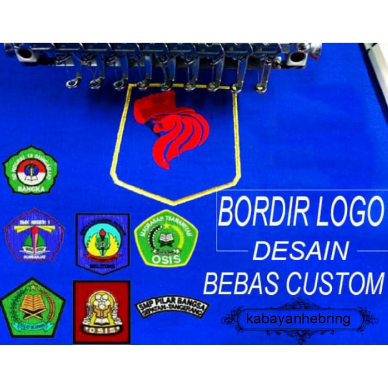 BIKIN PATCH LOGO BORDIR SATUAN DESIGN SENDIRI BADGE BET