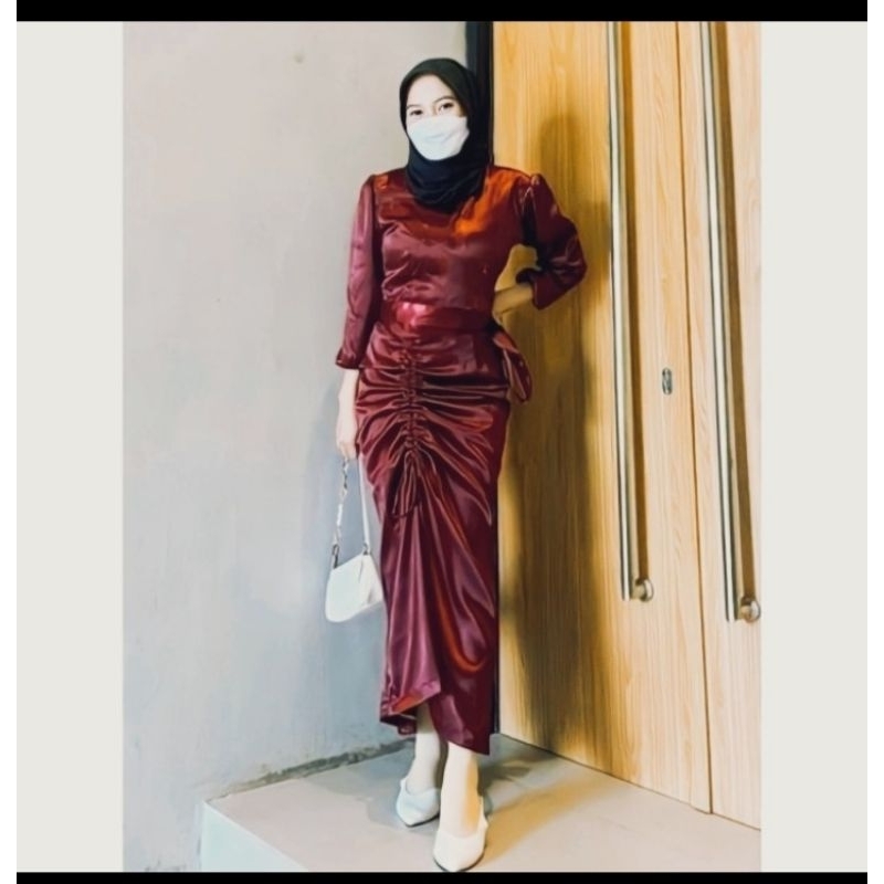 Namira Dress / Baju Bridesmaids modern terbaru / Baju serut modern / Baju kondangan / Baju hijab pol