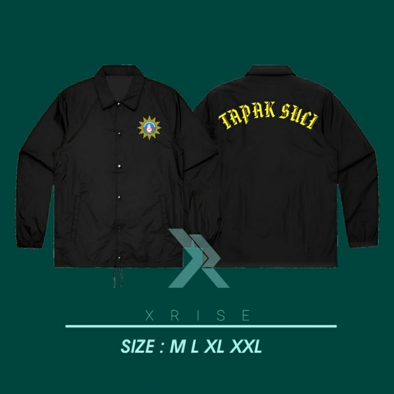 JAKET COACH WINDBREAKER TAPAK SUCI KUNING