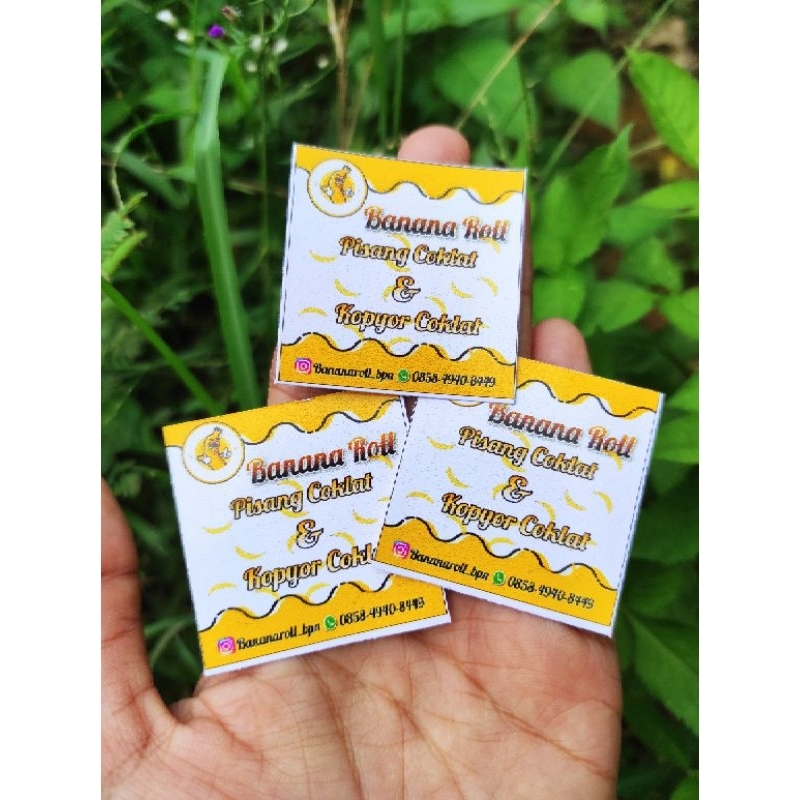 

stiker pisang bisa req sesuai keinginan isi 100pcs