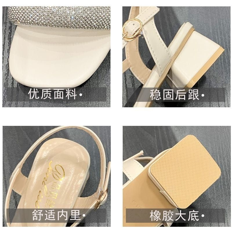 MYSTYLE Hyuna Korea Design Sandal Heels Fashion Wanita Import