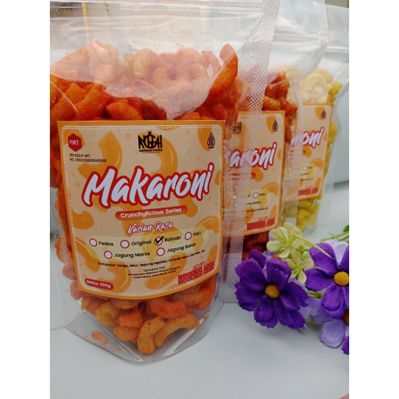 

Makaroni Anugrah 200gr/Cemilan Renyah Crunchylicious Series