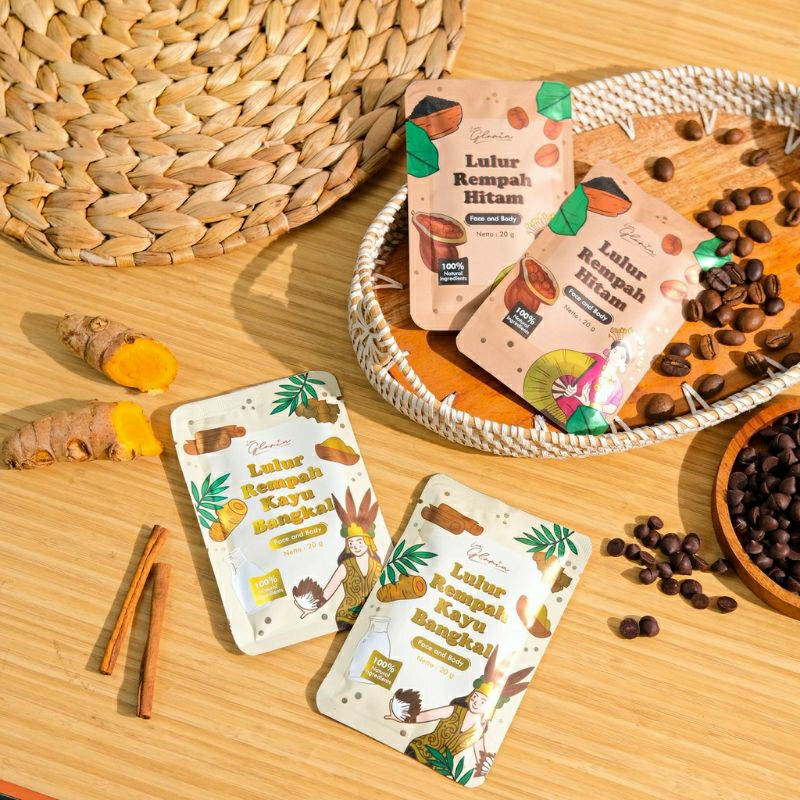 BPOM Lea Gloria Lulur Rempah Hitam dan Lulur Rempah Kayu Bangkal