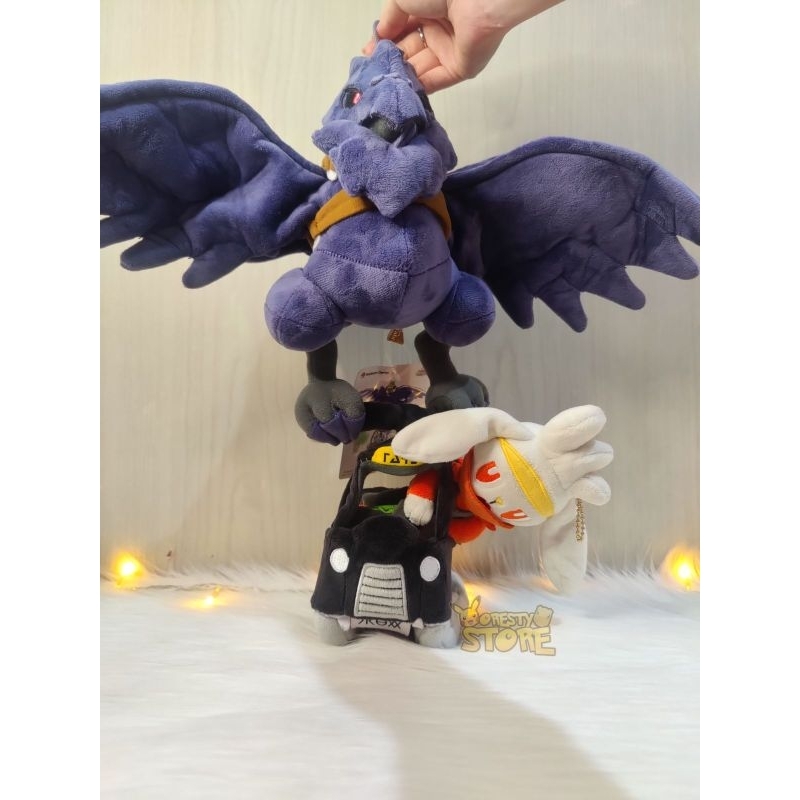 Boneka Pokemon Set Corviknight Flying Taxi & Raboot - Pokemon Center