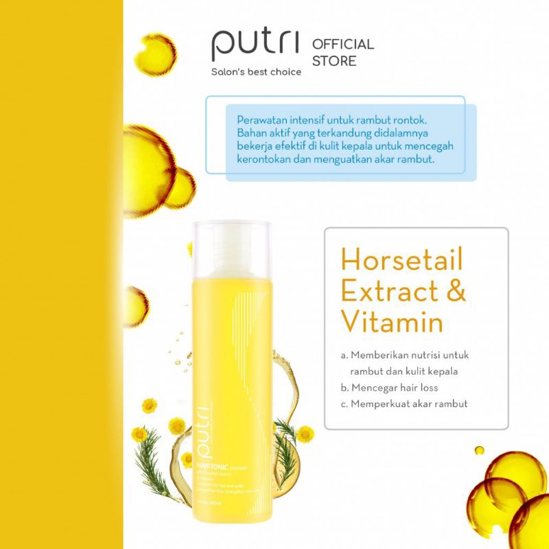 PUTRI WNT Hair Tonic Ginseng | Normal | Normal to Oily 450ml | 200ml