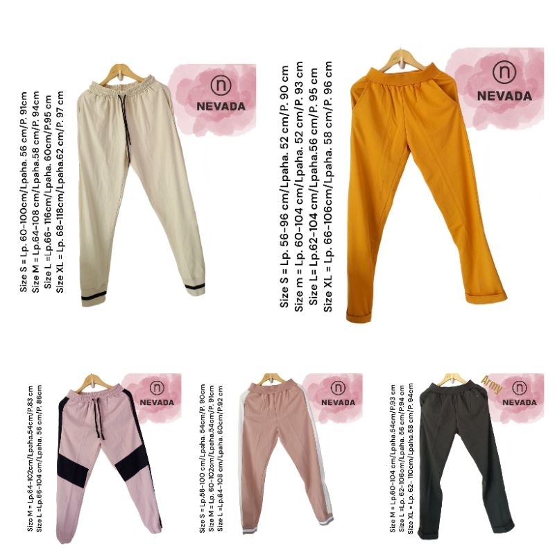 NEVADA.ORIGINAL Celana training jogger wanita NEVADA BRANDED ORIGINAL