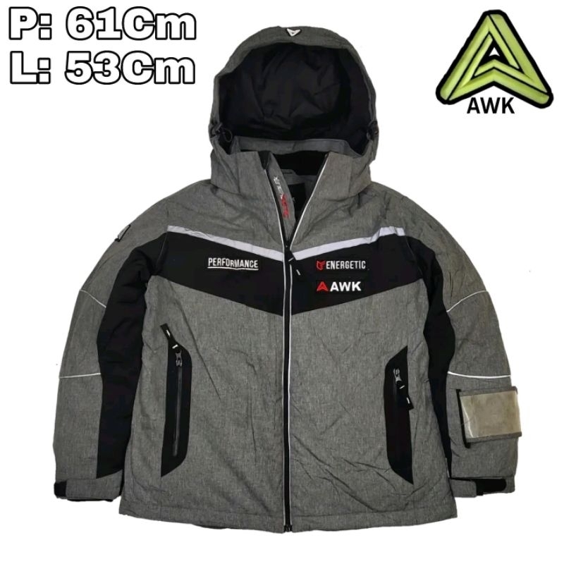 JK36 Jaket Puffer Snowboard Outdoor Anak 10 Th AWK Jaket Winter Waterproof Anti Air Pendaki Gunung