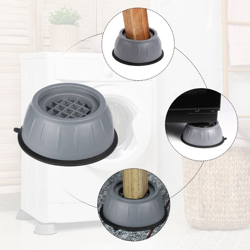 US318 Alas Kaki Mesin Cuci 4pcs / Kulkas / Meja / Tatakan Alas Kaki Universal By Toko Haji Usman