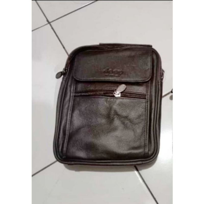 Tas selempang kulit JEEP import (code 101)