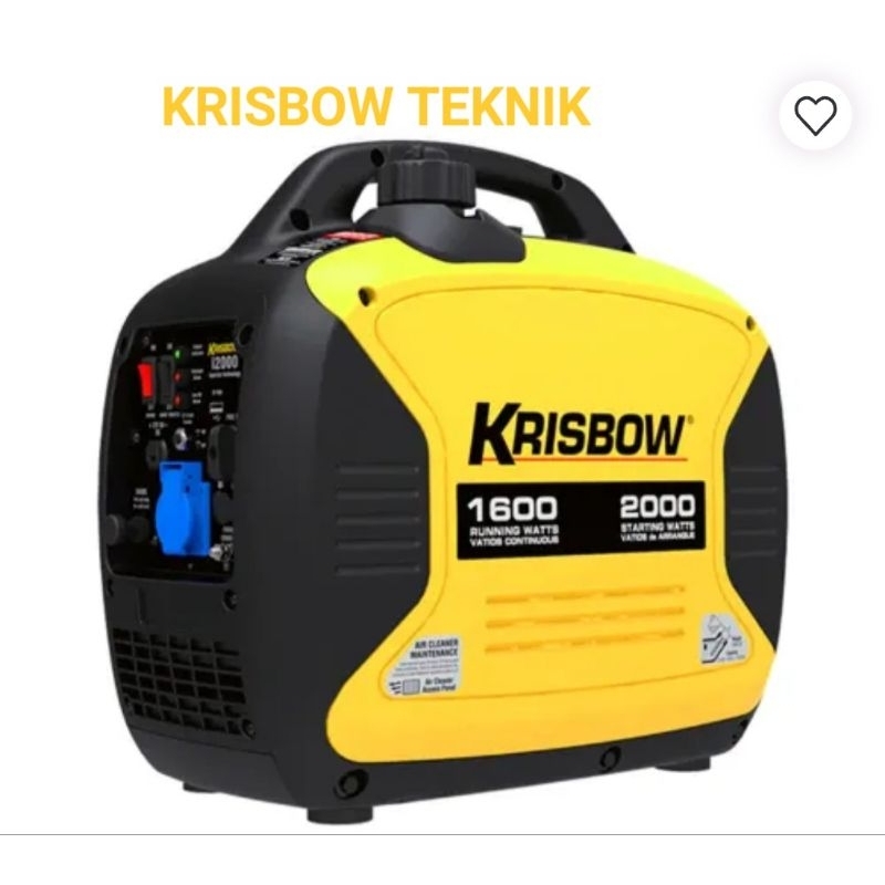 krisbow genset generator silent 2000w 1ph