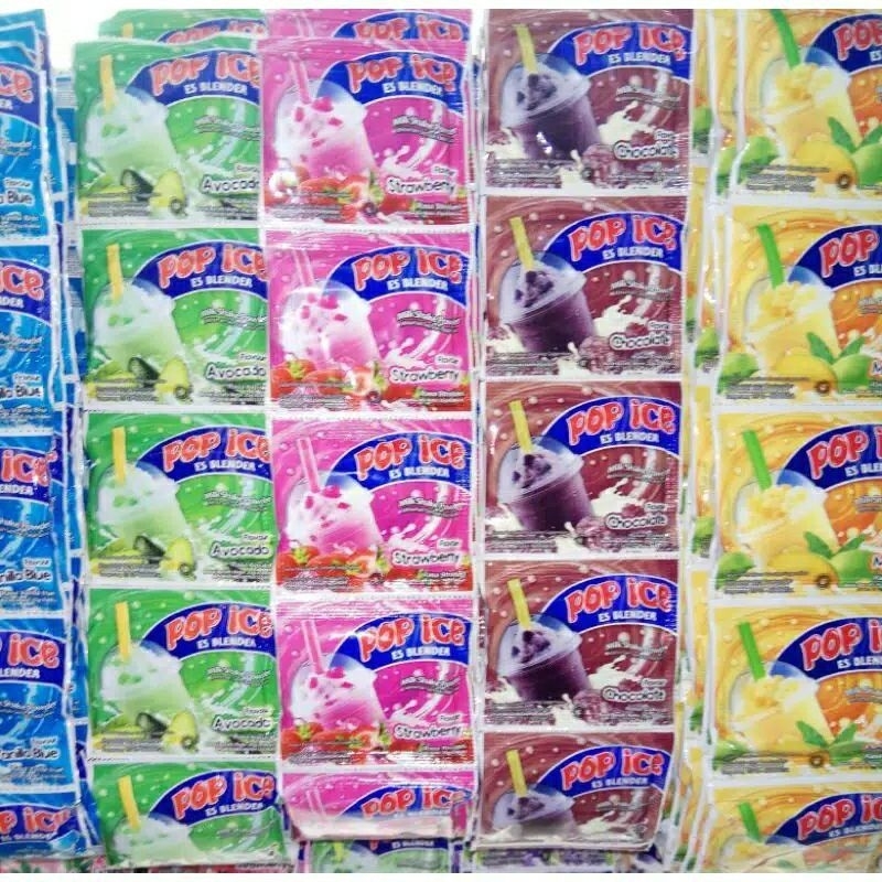 

Pop Ice Renceng isi 10 sachet all varian