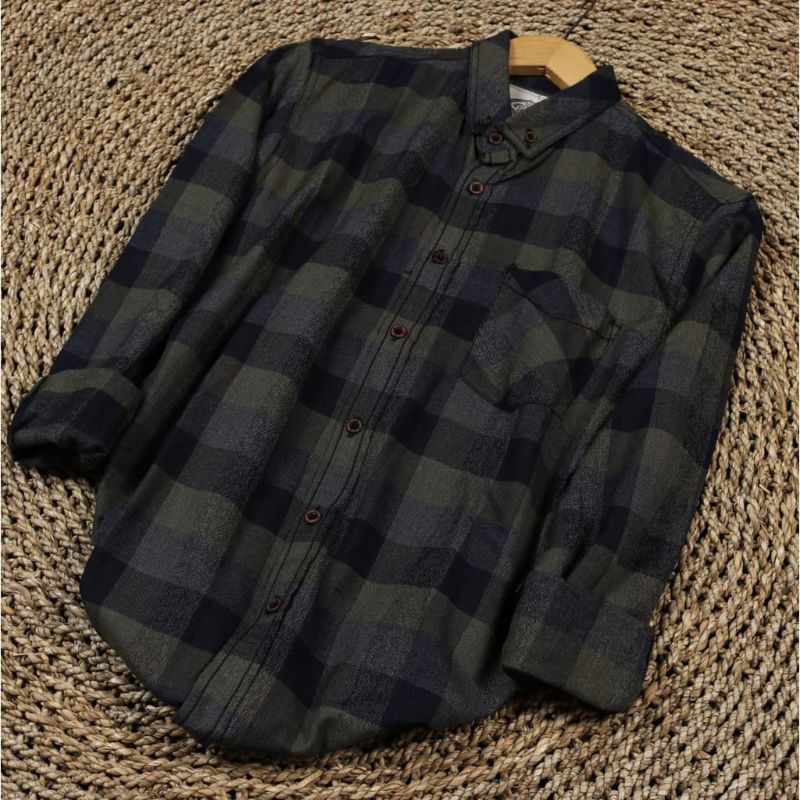 new'03 COD - KEMEJA FLANEL PRIA LENGAN PANJANG PREMIUM QUALITY HEM FLANNEL SHIRT JACK BROWN SPARTAN 