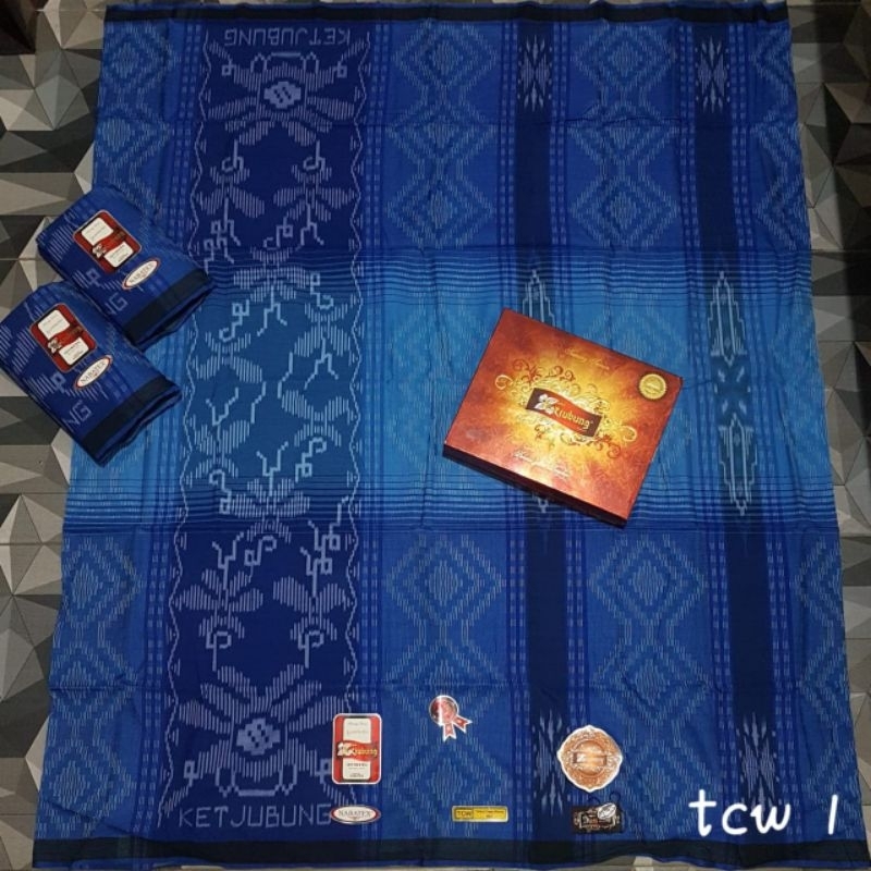 Sarung KETJUBUNG RED Motif TCW GOLD