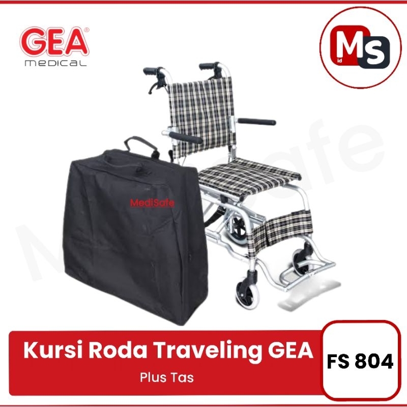 Kursi Roda Traveling Wheelchair Travel Ringan Bisa Lipat + Bag