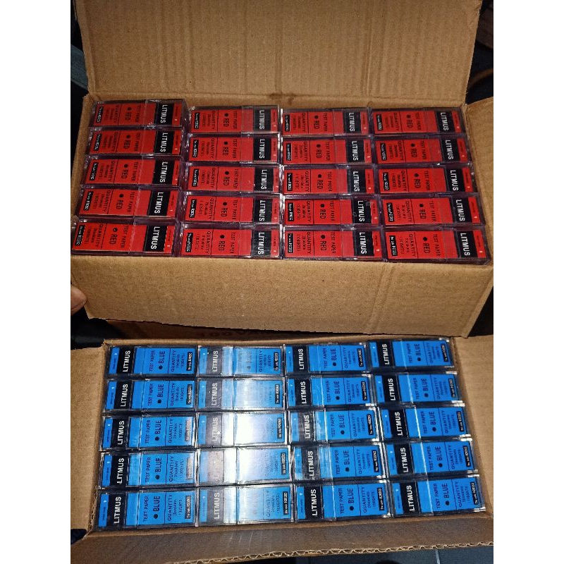 GROSIR Lakmus merah dan biru (1 set)