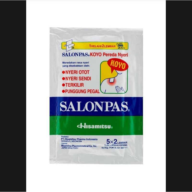 Salonpas Koyo per bungkus isi 5 x 2