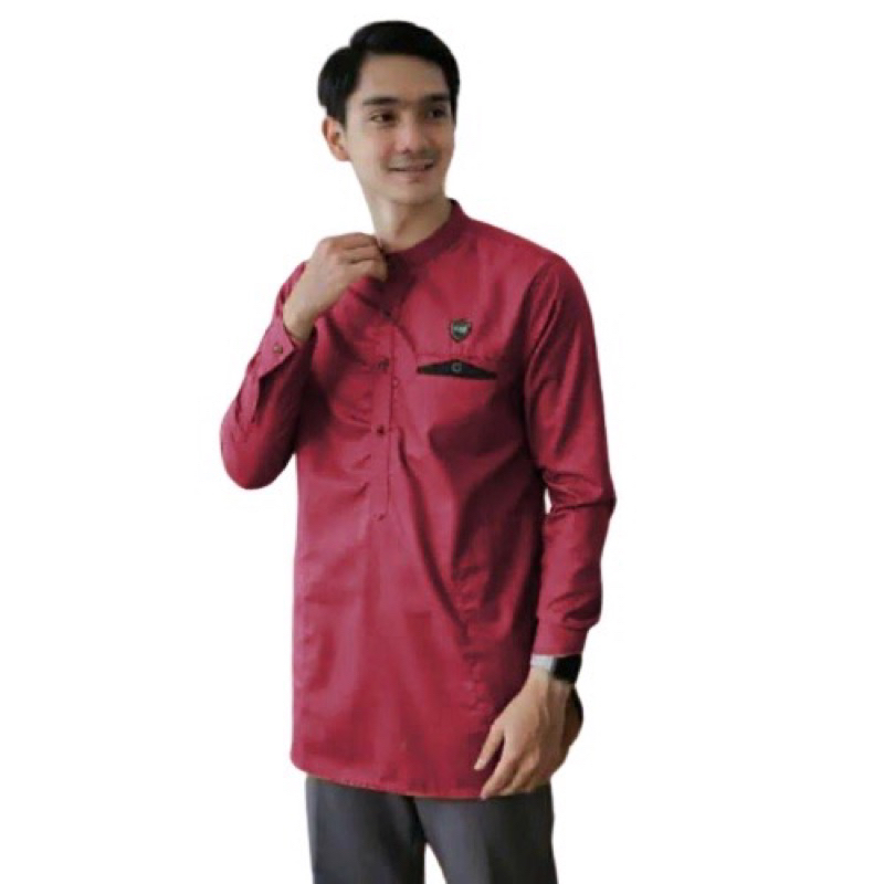 ✅Baju Koko Kurta Dewasa Lengan Panjang Material Catton Adem Serap Keringat