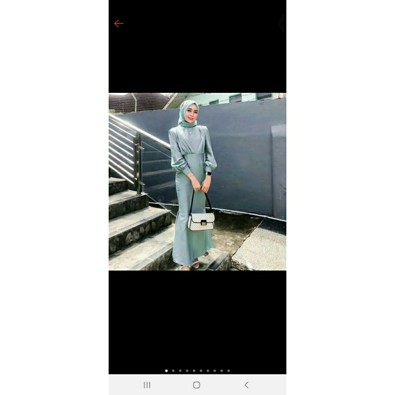 Baju kondangan wanita / dress satin / DRESS BRIDESMAID