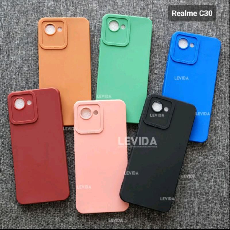 REALME C30  Softcase case pro camera macaron bahan tebal di jammin sesui foto master soft case pro camera